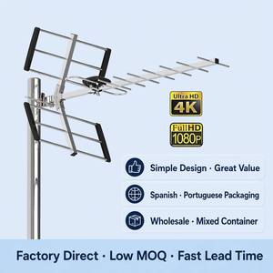 Fabricante de Antenas de TV Digital OEM ODM, Etiqueta Privada, Empaque Personalizado, Español, Portugués, para Propietarios de Marcas en Latinoamérica - Product Image 1