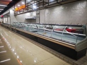 Vetrina Refrigerata Commerciale per Carne Fresca, Espositore con Raffreddamento ad Aria per Supermercati e Macellerie - Product Image 4