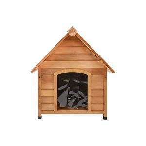Büyük köpekler için lüks özel açık ahşap Pet House katı desen Metal muhafaza - Product Image 5