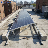 Kit de montage solaire photovoltaïque certifié CE Hengfan 6005-T5, rail en aluminium anodisé, système de fixation pour toit en tuiles en acier Zn-Al-Mg