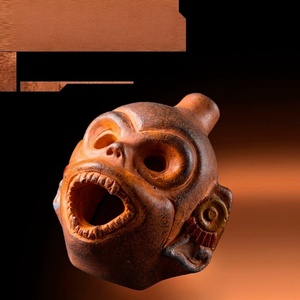 Silbato de Monstruo con Cara de Mono Fantasma Azteca de Pascua para Descompresión, Juguete de Broma, Artefacto Sonoro de Terror para Halloween - Product Image 5