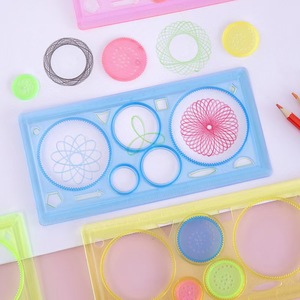Ensemble de règles de dessin multifonctionnelles Spirograph, outil de traçage géométrique pour enfants et étudiants, règle de dessin artistique et de puzzle - Product Image 2
