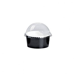 Factory Customization Eco Friendly Biodegradable Single Wall Craft Paper Ice Cream <b>Cup</b> with Dome Lid and Spoon - Product Image 3