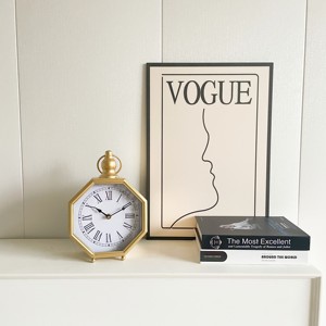 Vintage Silent Non-ticking <strong>Desk</strong> Tabletop <strong>Clock</strong>,Retro Home Decor for Living Room Office Decor - Product Image 3