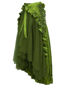 Dress up Party Gothic <strong>Clothing</strong> European American Female <strong>Steam</strong> <strong>Punk</strong> Gothic Victoria Pirate Ruffle Wrap Skirt Costume WDEC-026 - Product Image 3