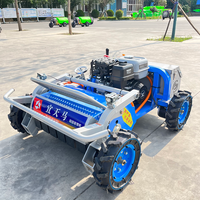 Penjualan Langsung Pabrik Mesin Diesel 4-Tak Tanpa Kabel 4-Roda Remote Control DIY Robot Pemotong Rumput Industri Zero Turn