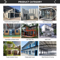 Bâtiments de conteneurs en acier préfabriqués modulaires innovants pour l'usage de bureau-Design rustique Léger et rentable Durable