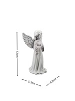 Statue d'ange priant imprimée en 3D, figurine de chérubin gardien, décoration pour la maison et le bureau, cadeau commémoratif, sculpture religieuse, ornement