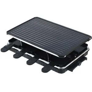 Elektrische Verticale Bbq Grill Voor 8 Persoons Barbecue Steen Raclette Grill Indoor Draagbare Grill