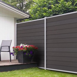 Valla <span class=keywords><strong>de</strong></span> Jardín <span class=keywords><strong>de</strong></span> <span class=keywords><strong>Madera</strong></span> Plástica Compuesta (WPC) con Textura <span class=keywords><strong>de</strong></span> <span class=keywords><strong>Madera</strong></span>, Impermeable, Fácil <span class=keywords><strong>de</strong></span> Instalar, con Poste <span class=keywords><strong>de</strong></span> Aluminio y Herrajes - Product Image 1