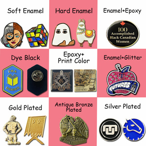 Miễn Phí Thiết Kế Kim Loại Pin Huy Hiệu Sản Xuất Tùy Chỉnh Phim Hoạt Hình Logo Cứng Và Mềm Mại Nhãn Trâm Anime Men Ve Áo Pins Cho Hat Quần Áo - Product Image 2