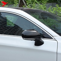 Pour Toyota Camry 2019-2025 voiture accessoires extérieurs porte latérale rétroviseur superposition couverture garniture ABS Fiber de carbone Grain