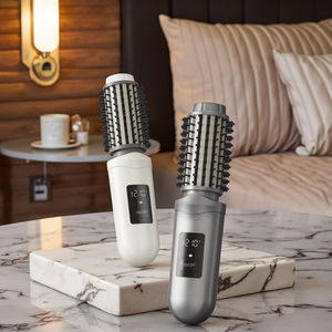 <span class=keywords><strong>Brosse</strong></span> <span class=keywords><strong>ronde</strong></span> en céramique professionnelle pour le coiffage des cheveux, brosses à cheveux, peigne chauffant électrique à affichage LCD pour lisser les cheveux - Product Image 2