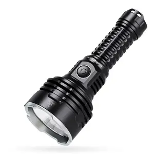 Outdoor Powerful Long Throwing 1086M Tactical Torch IPX8 6000lm Rechargeable LED Flashlight with Power Bank