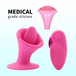 Uzaktan kumanda USB şarj dil yalamak vibratör seks oyuncakları kadınlar için 10 modları meme klitoris stimülatörü - Product Image 4