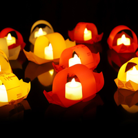 Lanternes LED flottantes en forme de bateau, étanches, pour décorations romantiques, lumières de rivière, pour piscine, lac, mariage, festival, fête