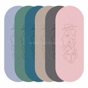 Estera de Yoga de cuero PU profesional de lujo de gama alta logotipo personalizado ecológico colorido 5mm <span class=keywords><strong>para</strong></span> <span class=keywords><strong>ejercicio</strong></span> físico caucho Natural mate - Product Image 4