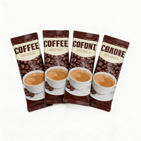Sachets personnalisés avec logo imprimé pour café en poudre, boisson énergisante, thé en poudre – Emballage scellé à l'arrière en feuille d'aluminium