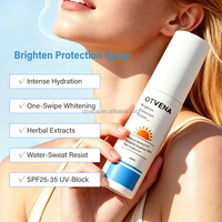 OTVENA Lotion Corporelle Éclaircissante et Hydratante Légère Non Collante pour Peau Ternie, Révélateur d'Éclat, Fixateur d'Hydratation Longue Durée