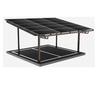 Kit de montage au sol pour carport solaire étanche, en acier au carbone, support de module photovoltaïque, surface anodisée, certifié CE, garantie 10 ans