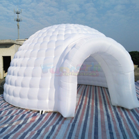 Grande tente gonflable publicitaire portable pour fêtes en intérieur/extérieur sur toit, avec toile Oxford en PVC, capacité supérieure à 500 kg