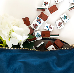 Ensemble de Mahjong américain acrylique coloré voyage Mahjong personnalisé tuiles de Mahjong de Singapour pour le jeu de divertissement - Product Image 4