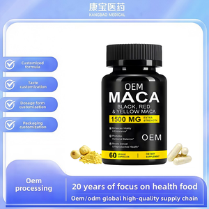 Triple Blend Peruvian Maca Root <strong>Veggie</strong> Capsules High Strength Herbal <strong>Supplement</strong> for Energy and Immunity Support Private Label - Product Image 2
