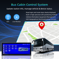 Vente flash : Système de contrôle central Android pour bus et fourgonnettes, écran de contrôle intelligent de 12,3 pouces avec 2 ports USB, 4 ports vidéo AHD, GPS, FM pour bus
