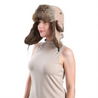 Chapeau de pilote en fourrure de lapin unisexe pour le ski, les sports d'hiver en plein air, chaud, réglable, avec protection des oreilles, nouveau 2026