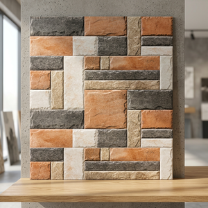 Perforadora digital en relieve Azulejos de pared de cerámica de elevación 3D 12x24 pulgadas 30x60cm 300x600mm Producción de fábrica de cerámica India - Product Image 6