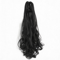 Emballage personnalisé direct usine, fibre protéinée, boucles françaises, alternative en fibre protéinée résistante à la chaleur, extension de cheveux sans lacet