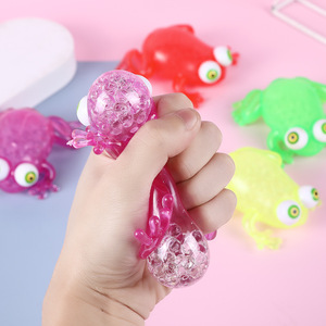 Balle anti-stress TPR 2025, jouets fantaisie, impression de logo, grenouille anti-stress remplie de billes d'eau, jouets écologiques en TPR pour enfants, cadeau - Product Image 2