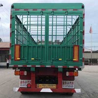 Semi-remorques à plateau plat en acier personnalisables de 60 tonnes, marque JINFENG, 12R22.5, 2 à 5 essieux, robustes, avec train de roulement, pour le transport de bétail et de sucre