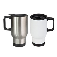 Mug de voyage isotherme en acier inoxydable 501-600 ml, imprimable, avec revêtement sûr pour les boissons, par sublimation, idéal pour les cadeaux d'affaires