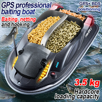 Pabrik HJ817 mesin ganda 2.4G pengendali jarak jauh bersarang perahu 7 Lb beban berat lampu malam RC memancing umpan perahu