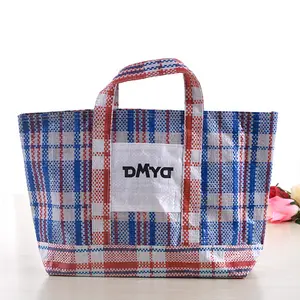 Heavy Duty Recycled Waterproof Woven PP Laminated non woven Storage Tote Bags with zippers