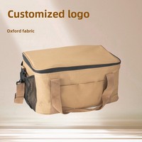 Stock prêt sac de rangement en tissu Oxford de grande capacité sac à main de camping en plein air sac à bandoulière avec fermeture à glissière