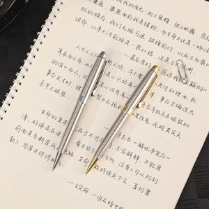 Penna a sfera in metallo da 1.0mm con Logo inciso su misura per novità girevole penna promozionale personalizzata - Product Image 3