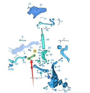 OEM 8K0411317D yeni denge çubuğu küresel mafsal Audi A6L için sabitleyici amortisör A4L Q5 A4 A7 Volkswagen Audi Volkswagen - Product Image 6
