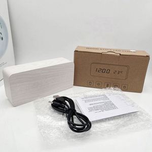 Wholesale Price Modern Decorative Custom Wooden <b>Table</b> Digital Kids Smart LED Light Alarm <b>Clock</b> with Radio for Living Room - Product Image 3