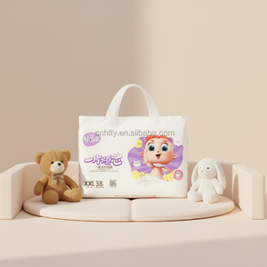 Pañales de entrenamiento para bebés Elintree al por mayor, de alta absorción, estampados, con protección 3D contra fugas, transpirables, con capa trasera de tela no tejida. - Product Image 1