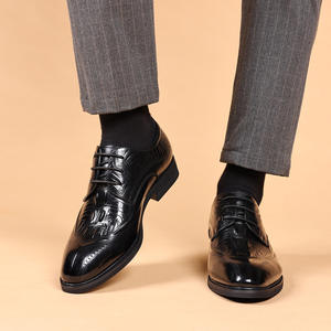 Men's High Quality Custom Handmade Black Fabric Mesh Lightweight Breathable <b>Waterproof</b> Casual Wedding <b>Shoes</b> Shiny Upper - Product Image 4