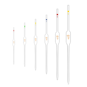 Cristalería de laboratorio al por mayor 10mL 15mL 25mL 50mL pipeta medidora de vidrio bombilla de laboratorio pipeta volumétrica mora - Product Image 5