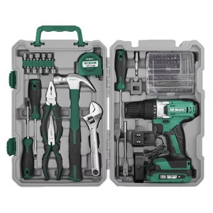 18V Electric <b>Drill</b> 1500mAh Lithium Battery Variable Speed Torque Control Home Repair Tool Set - Product Image 2