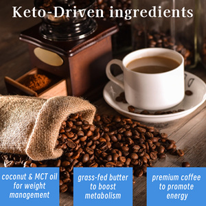 Private Label Keto Coffee with Total Fat aid Metabolism Promote Circulation Absorb Sustain Peak Performance Weight loss Coffee - Product Image 4
