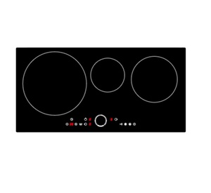فرن كهربائي مدمج من ثلاث مناطق من من من من من حيث بالتحكم في الانزلاق ببوصة - Product Image 1