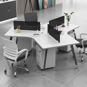 Estación de Trabajo Modular para Oficina, <span class=keywords><strong>Escritorio</strong></span> para 5 Personas, Estación de Trabajo de Oficina de <span class=keywords><strong>120</strong></span> Grados - Product Image 2