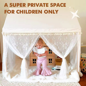 Tente de jeu pour enfants style arabe, château de princesse avec rideau en maille, en coton et polyester, pour intérieur – Offre spéciale - Product Image 2