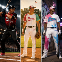 Uniforme de Softbol Personalizado FQ, Camiseta Sublimada con Botones, Pantalones Transpirables, Duraderos, Unisex, para Hombre y Mujer, Kit Completo