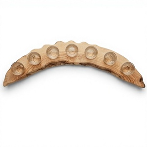Support en bois courbé haut de gamme fait main, rustique, pour présentation de boissons, idéal pour le salon - Product Image 6